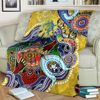 Personalised Eels NAIDOC Week 2024 Blanket Australia Aboriginal Dot Painting