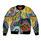 Personalised Eels NAIDOC Week 2024 Bomber Jacket Australia Aboriginal Dot Painting