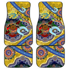 Personalised Eels NAIDOC Week 2024 Car Mats Australia Aboriginal Dot Painting