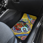 Personalised Eels NAIDOC Week 2024 Car Mats Australia Aboriginal Dot Painting