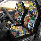 Personalised Eels NAIDOC Week 2024 Car Seat Cover Australia Aboriginal Dot Painting