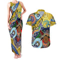 Personalised Eels NAIDOC Week 2024 Couples Matching Tank Maxi Dress and Hawaiian Shirt Australia Aboriginal Dot Painting