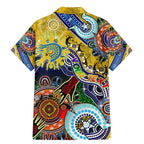Personalised Eels NAIDOC Week 2024 Family Matching Mermaid Dress and Hawaiian Shirt Australia Aboriginal Dot Painting
