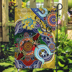 Personalised Eels NAIDOC Week 2024 Garden Flag Australia Aboriginal Dot Painting