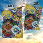 Personalised Eels NAIDOC Week 2024 Garden Flag Australia Aboriginal Dot Painting