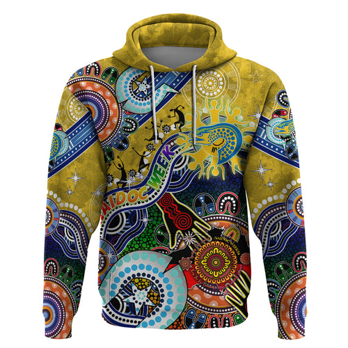 Personalised Eels NAIDOC Week 2024 Hoodie Australia Aboriginal Dot Painting