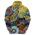 Personalised Eels NAIDOC Week 2024 Hoodie Australia Aboriginal Dot Painting
