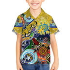 Personalised Eels NAIDOC Week 2024 Kid Hawaiian Shirt Australia Aboriginal Dot Painting