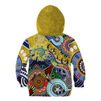 Personalised Eels NAIDOC Week 2024 Kid Hoodie Australia Aboriginal Dot Painting
