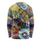 Personalised Eels NAIDOC Week 2024 Long Sleeve Shirt Australia Aboriginal Dot Painting