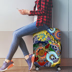Personalised Eels NAIDOC Week 2024 Luggage Cover Australia Aboriginal Dot Painting