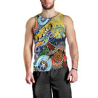 Personalised Eels NAIDOC Week 2024 Men Tank Top Australia Aboriginal Dot Painting