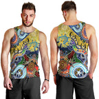 Personalised Eels NAIDOC Week 2024 Men Tank Top Australia Aboriginal Dot Painting