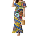 Personalised Eels NAIDOC Week 2024 Mermaid Dress Australia Aboriginal Dot Painting