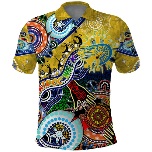 Personalised Eels NAIDOC Week 2024 Polo Shirt Australia Aboriginal Dot Painting