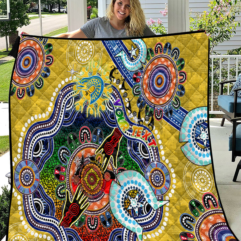 Personalised Eels NAIDOC Week 2024 Quilt Australia Aboriginal Dot Painting