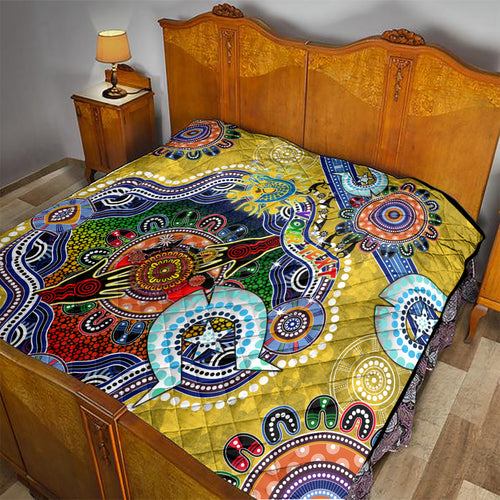 Personalised Eels NAIDOC Week 2024 Quilt Australia Aboriginal Dot Painting