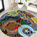 Personalised Eels NAIDOC Week 2024 Round Carpet Australia Aboriginal Dot Painting