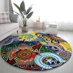 Personalised Eels NAIDOC Week 2024 Round Carpet Australia Aboriginal Dot Painting