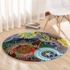 Personalised Eels NAIDOC Week 2024 Round Carpet Australia Aboriginal Dot Painting