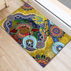 Personalised Eels NAIDOC Week 2024 Rubber Doormat Australia Aboriginal Dot Painting
