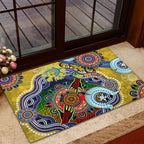 Personalised Eels NAIDOC Week 2024 Rubber Doormat Australia Aboriginal Dot Painting