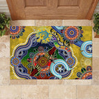 Personalised Eels NAIDOC Week 2024 Rubber Doormat Australia Aboriginal Dot Painting