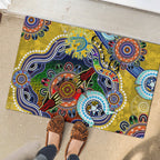 Personalised Eels NAIDOC Week 2024 Rubber Doormat Australia Aboriginal Dot Painting