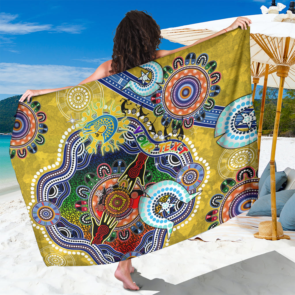 Personalised Eels NAIDOC Week 2024 Sarong Australia Aboriginal Dot Painting