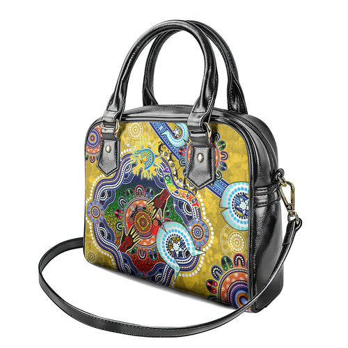 Personalised Eels NAIDOC Week 2024 Shoulder Handbag Australia Aboriginal Dot Painting