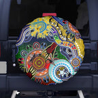 Personalised Eels NAIDOC Week 2024 Spare Tire Cover Australia Aboriginal Dot Painting