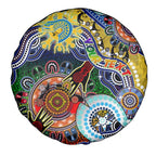 Personalised Eels NAIDOC Week 2024 Spare Tire Cover Australia Aboriginal Dot Painting