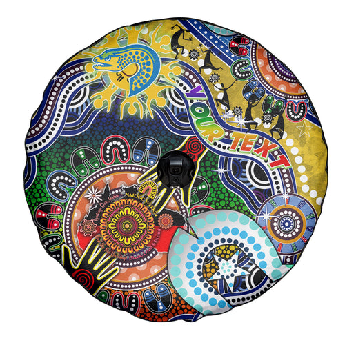 Personalised Eels NAIDOC Week 2024 Spare Tire Cover Australia Aboriginal Dot Painting