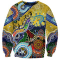 Personalised Eels NAIDOC Week 2024 Sweatshirt Australia Aboriginal Dot Painting