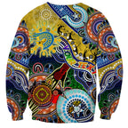 Personalised Eels NAIDOC Week 2024 Sweatshirt Australia Aboriginal Dot Painting