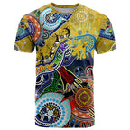Personalised Eels NAIDOC Week 2024 T Shirt Australia Aboriginal Dot Painting