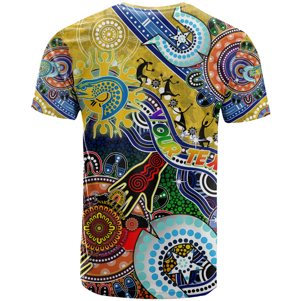 Personalised Eels NAIDOC Week 2024 T Shirt Australia Aboriginal Dot Painting