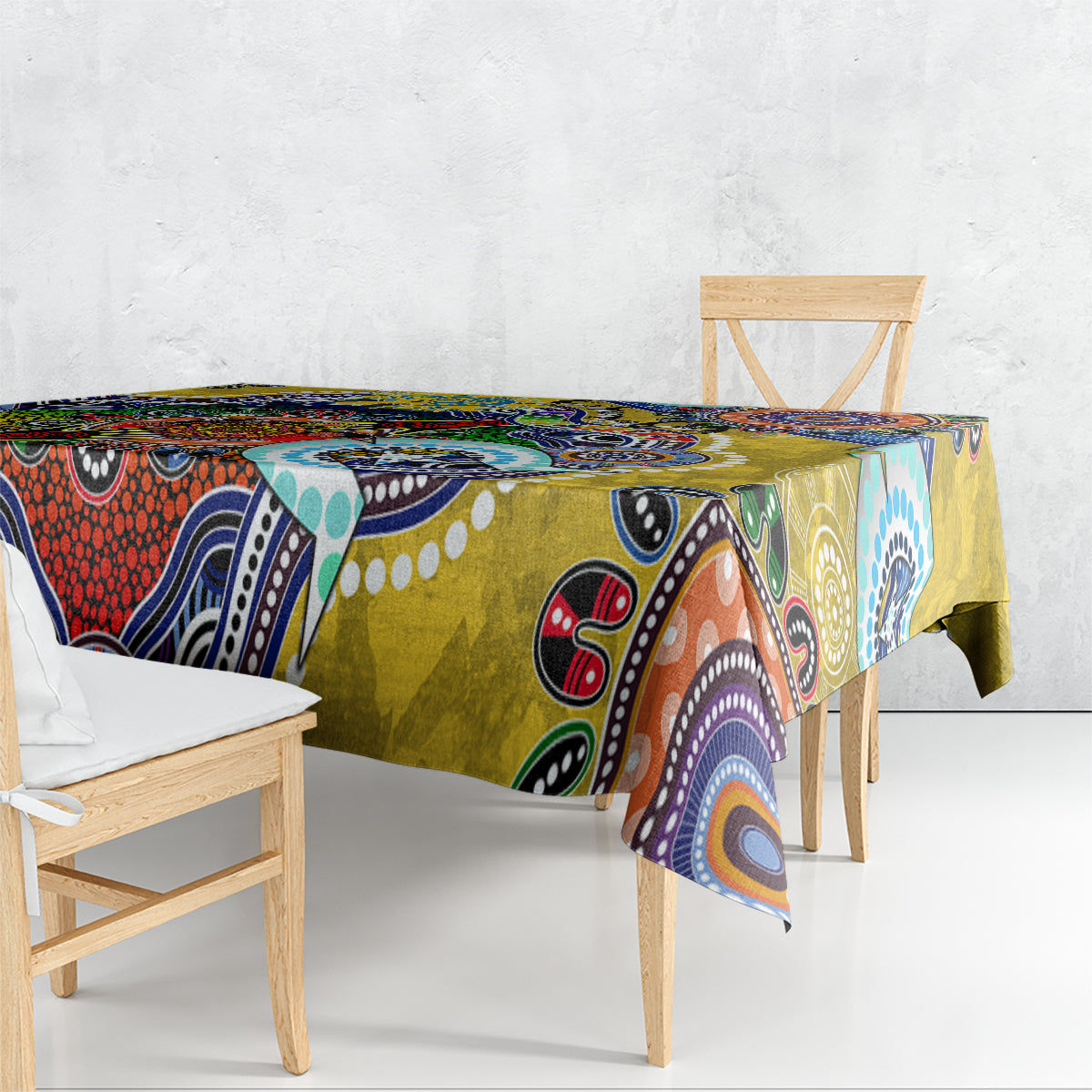 Personalised Eels NAIDOC Week 2024 Tablecloth Australia Aboriginal Dot Painting