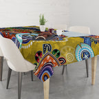 Personalised Eels NAIDOC Week 2024 Tablecloth Australia Aboriginal Dot Painting