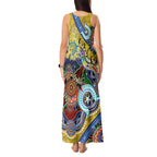 Personalised Eels NAIDOC Week 2024 Tank Maxi Dress Australia Aboriginal Dot Painting