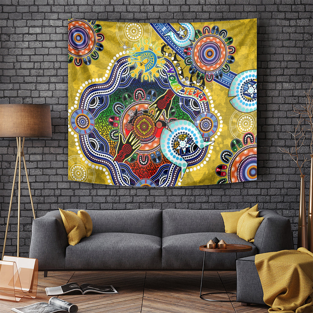 Personalised Eels NAIDOC Week 2024 Tapestry Australia Aboriginal Dot Painting