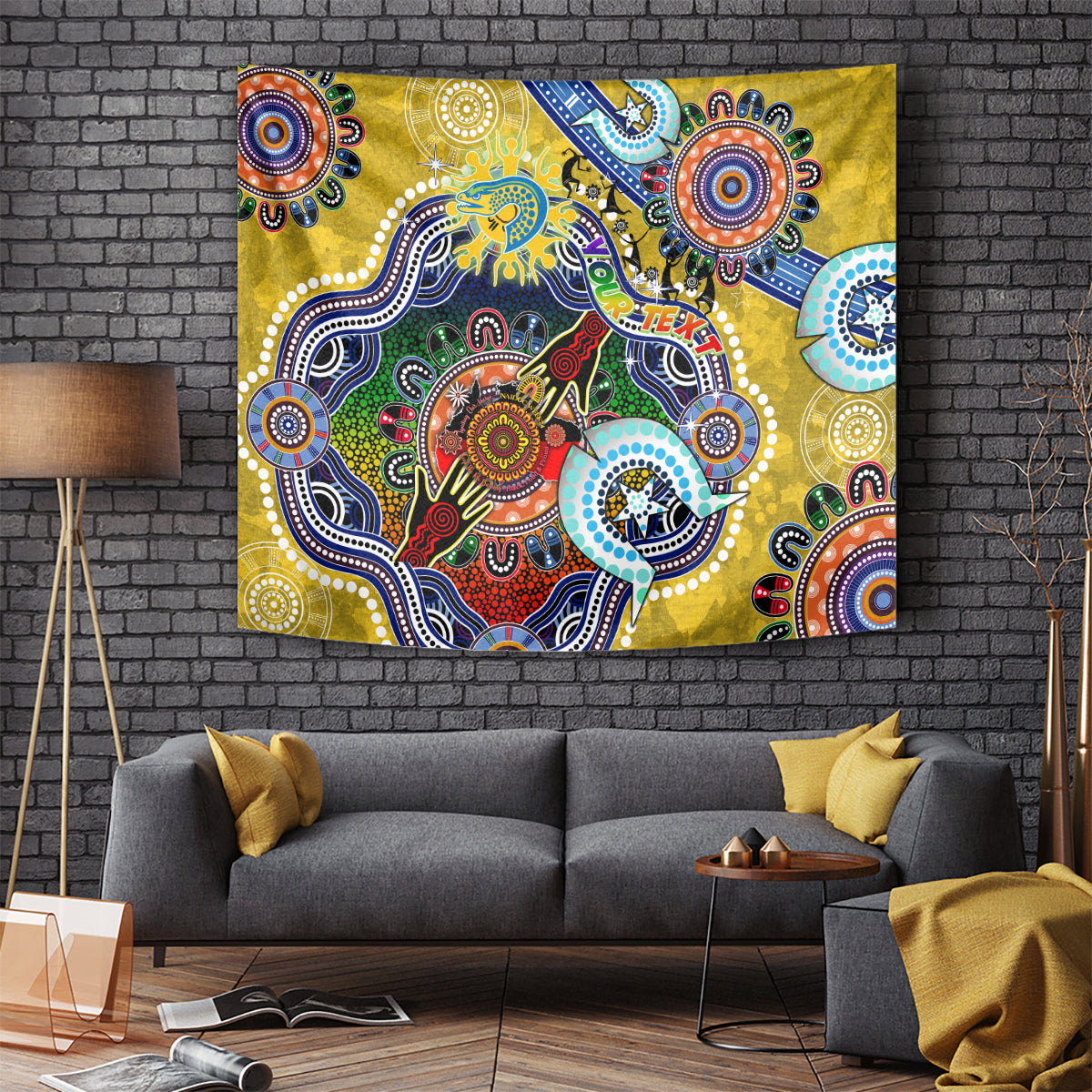 Personalised Eels NAIDOC Week 2024 Tapestry Australia Aboriginal Dot Painting