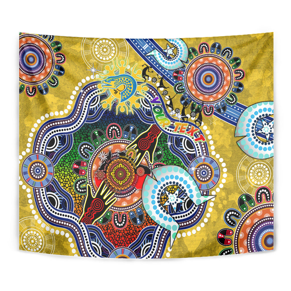 Personalised Eels NAIDOC Week 2024 Tapestry Australia Aboriginal Dot Painting