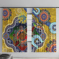 Personalised Eels NAIDOC Week 2024 Window Curtain Australia Aboriginal Dot Painting