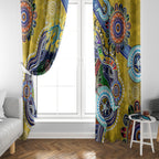 Personalised Eels NAIDOC Week 2024 Window Curtain Australia Aboriginal Dot Painting