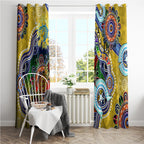 Personalised Eels NAIDOC Week 2024 Window Curtain Australia Aboriginal Dot Painting