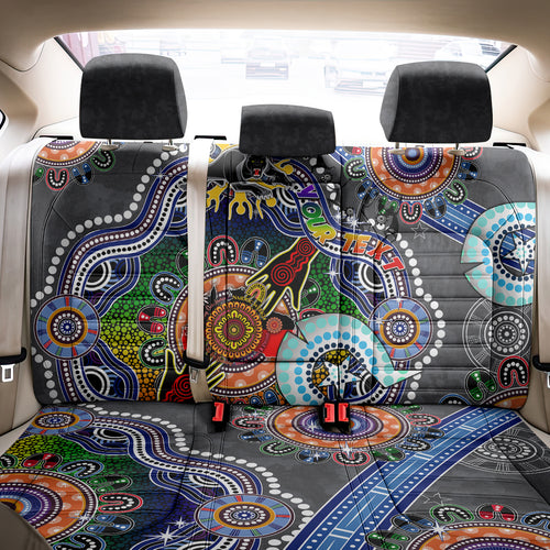 Personalised Panthers NAIDOC Week 2024 Back Car Seat Cover Australia Aboriginal Dot Painting