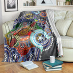 Personalised Panthers NAIDOC Week 2024 Blanket Australia Aboriginal Dot Painting