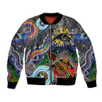 Personalised Panthers NAIDOC Week 2024 Bomber Jacket Australia Aboriginal Dot Painting