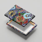 Personalised Panthers NAIDOC Week 2024 Canvas Wall Art Australia Aboriginal Dot Painting